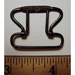 Larger buckle Approx. 1 1/4" wide x 1" tall 