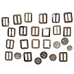 Original buckles and buttons dug at a former SW Military post in operation circa 1830-s to 1900 